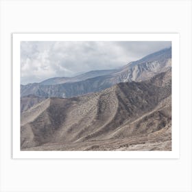 The Himalaya Mountains, Mustang Nepal Art Print