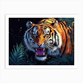 Tiger In The Jungle 1 Art Print