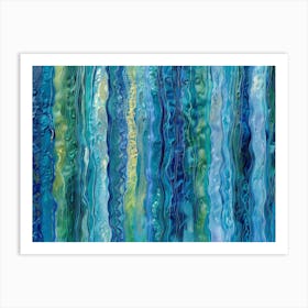 Blues And Greens Art Print