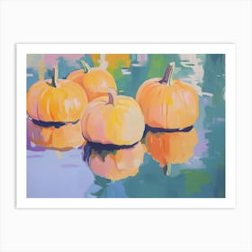 Pumpkins In The Water Art Print