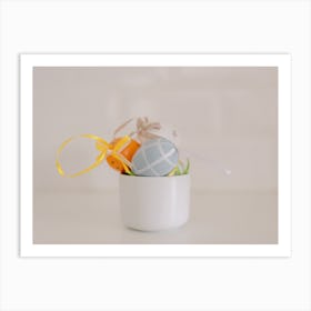 Easter Eggs In A Vase Art Print