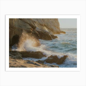 Waves in Crete Art Print