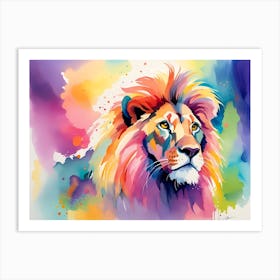 Lion Painting 42 Art Print