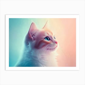 Cute Cat Art Print