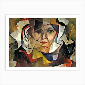 Abstract Portrait Of A Women Art Print