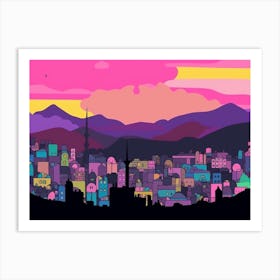 Sarajevo Skyline Art Print