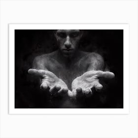 Man With His Hands Out 2 Art Print