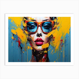 Woman In Sunglasses 18 Art Print