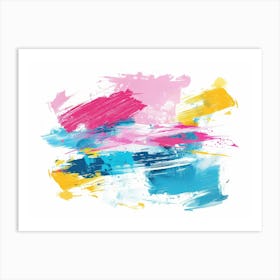 Abstract Brush Strokes 48 Art Print