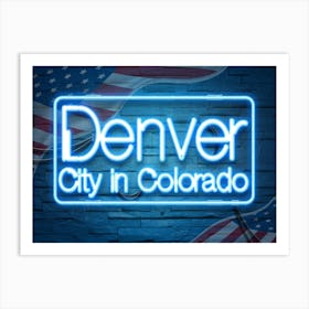 Denver City In Colorado Art Print