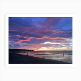 Sunset at Tamarindo Beach, Costa Rica Art Print