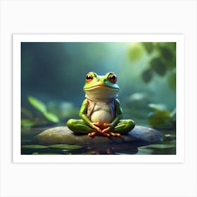 Frog Meditation 2 Art Print