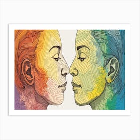 Rainbow Love 12 Art Print