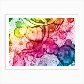 Abstract Rainbow Art Print