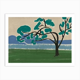 Tree In The Grass Art Print