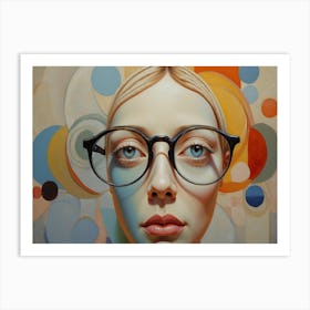 Techgirl Girlglasses Art Print