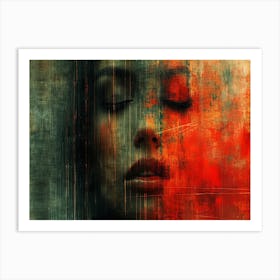 Temporal Resonances: A Conceptual Art Collection. Abstract Painting Art Print