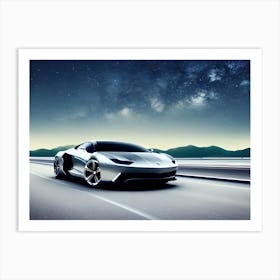 Futuristic Sports Car 14 Art Print