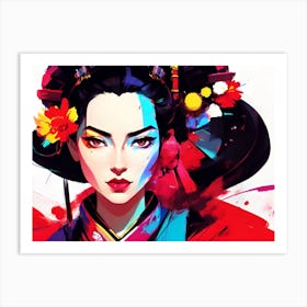 Geisha 124 Art Print