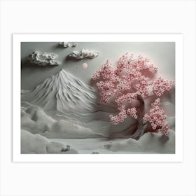 Sakura Trees 2 Art Print