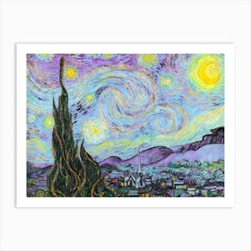 Van Gogh - Starry Night 3 Art Print