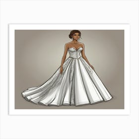 Wedding Dress 1 Art Print