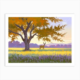 Deer In The Meadow Art Print