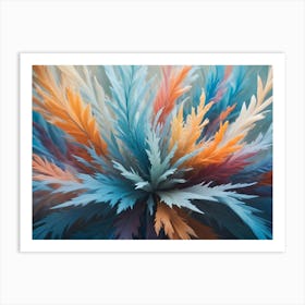 Abstract Flower Painting 2 Art Print