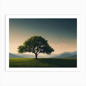 Lone Tree 1 Art Print