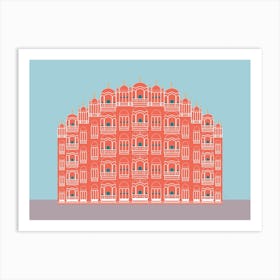 Hawa Mahal, Pink Wind Palace, Jaipur, India Art Print