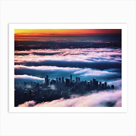 City In The Clouds 3 Art Print