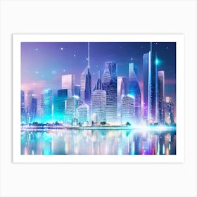 Futuristic Cityscape 47 Art Print