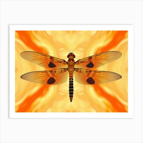 Dragonfly Halloween Pennat Celithemis 2 Art Print