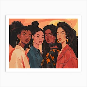 Portrait Of African American Women Art Print