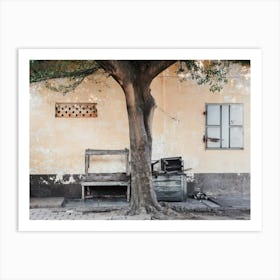 Street Scene In Benin In West Africa Art Print