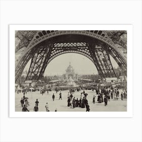 Under The Eiffel Tower From L Album De L Exposition Art Print