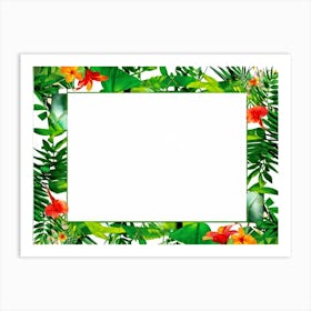 Tropical Frame 3 Art Print