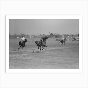 Activity During Polo Match, Abilene, Texas By Russell Lee Art Print