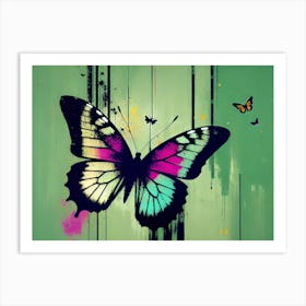 Butterfly Painting 210 Art Print