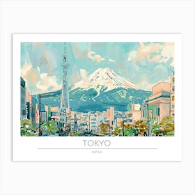 Tokyo Skyline 1 Art Print