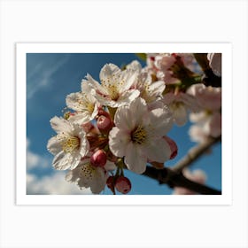 Blooming sakura branch 3 Art Print