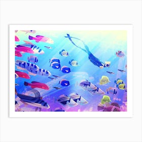 WEIRD FISHES Art Print