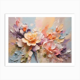 Abstract Flowers 18 Art Print