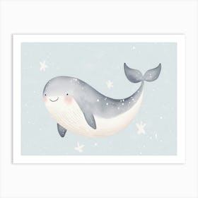 Cute whale Art Print