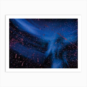 Space - Blue And Purple Art Print