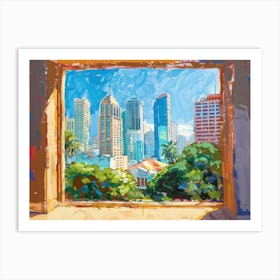 Sydney From The Window View Painting 1 Art Print