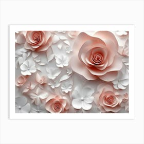 Paper Roses 13 Art Print