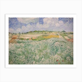Plain Near Auvers, Vincent Van Gogh Art Print