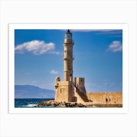 Lighthouse In Cyprus Art Print