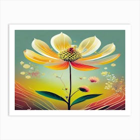 Flower Painting 4 Art Print